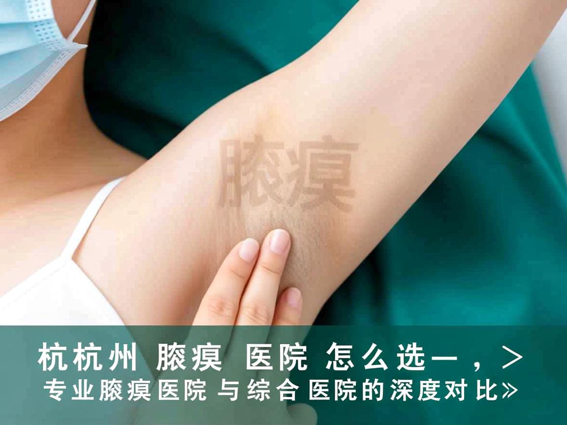 杭州腋臭医院怎么选，专业腋臭医院与综合医院的深度对比