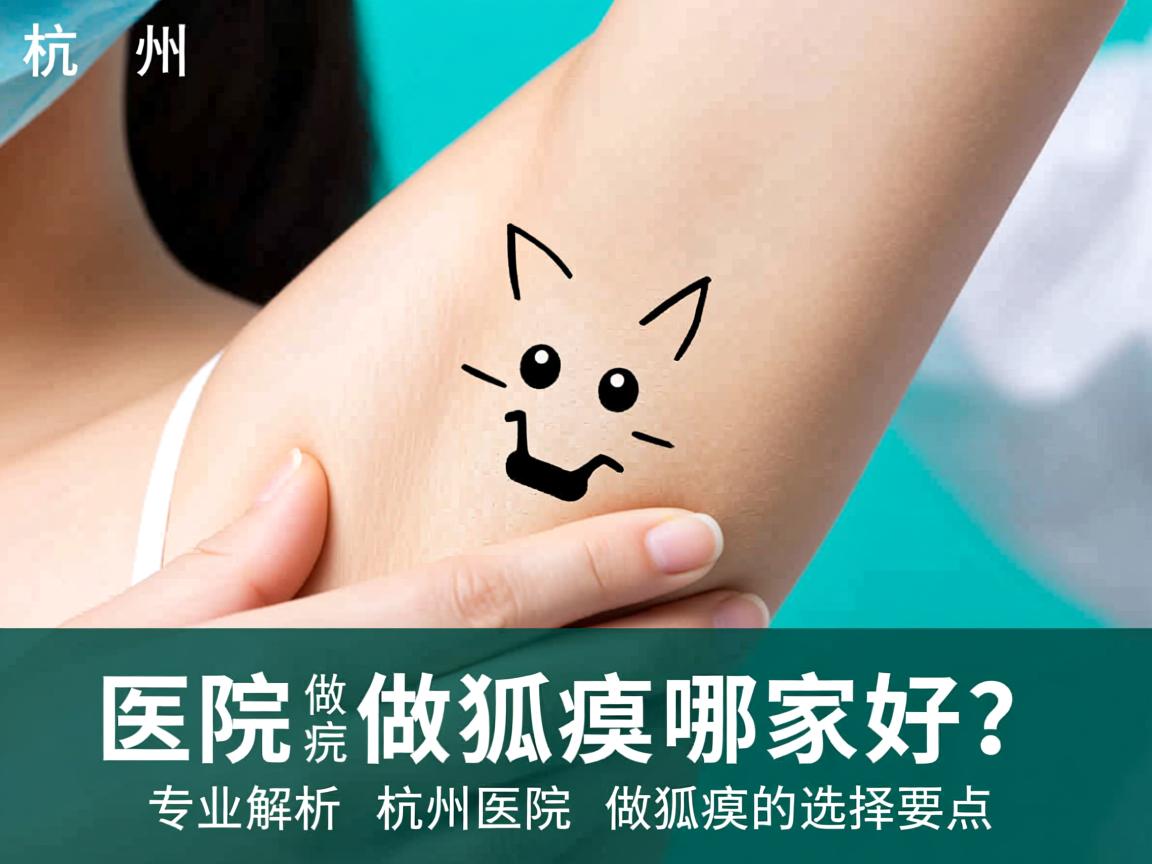 杭州医院做狐臭哪家好？专业解析杭州医院做狐臭的选择要点