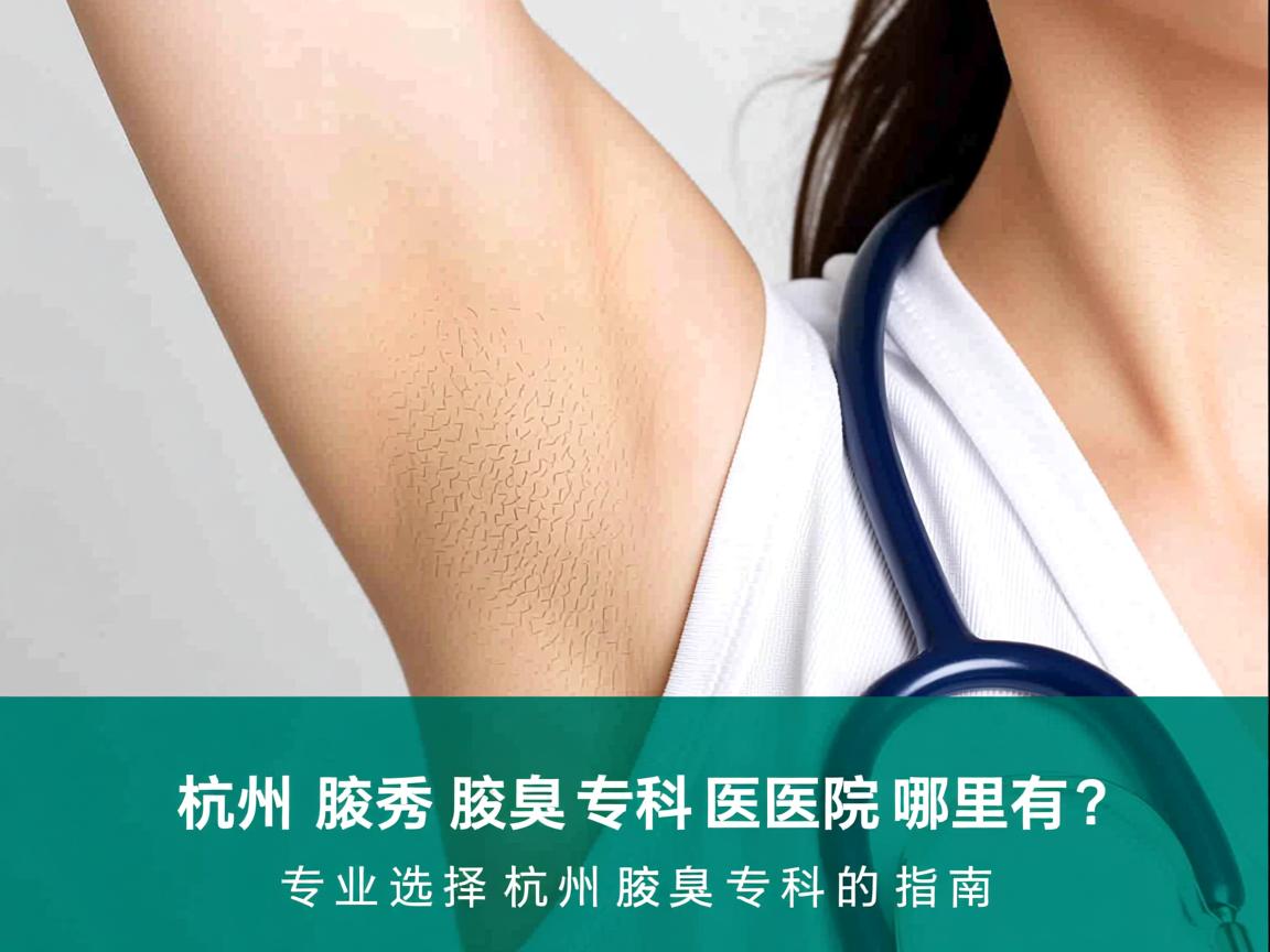 杭州腋秀腋臭专科医院哪里有？专业选择杭州腋臭专科的指南