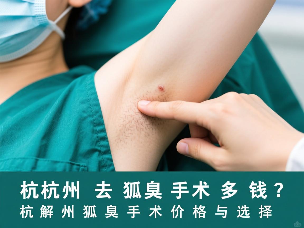 杭州去狐臭手术多钱？详解杭州狐臭手术价格与选择