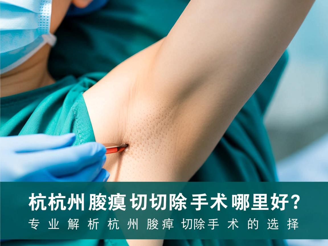 杭州腋臭切除手术哪里好？专业解析杭州腋臭切除手术的选择