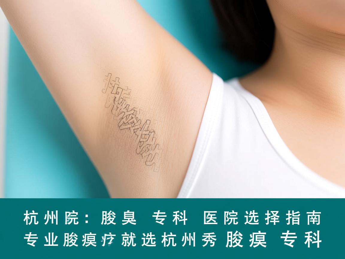杭州腋臭专科医院选择指南，专业腋臭诊疗就选杭州腋秀腋臭专科
