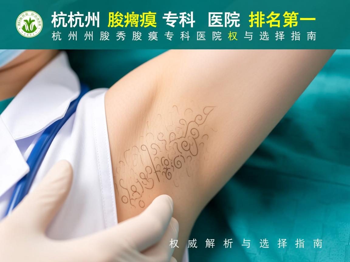 杭州腋臭专科医院排名第一，杭州腋秀腋臭专科的权威解析与选择指南