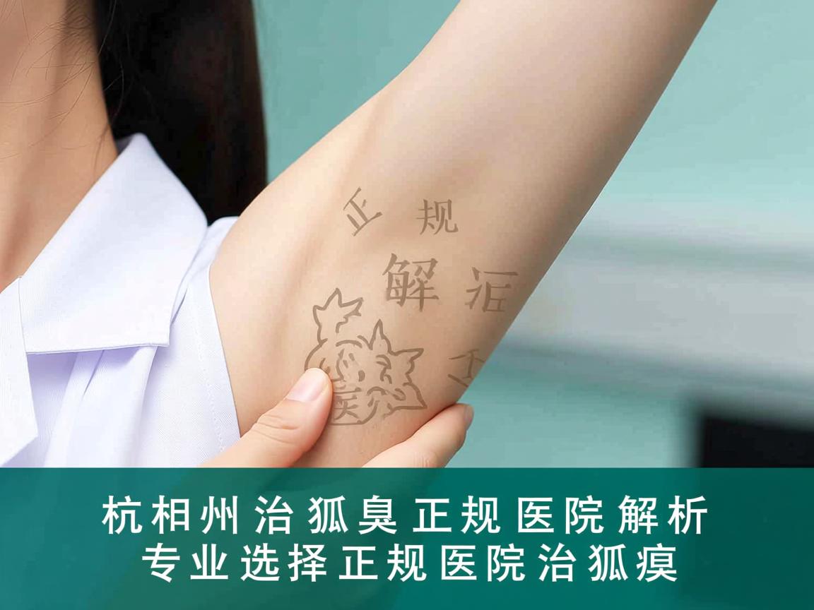 杭州治狐臭正规医院解析，专业选择正规医院治狐臭