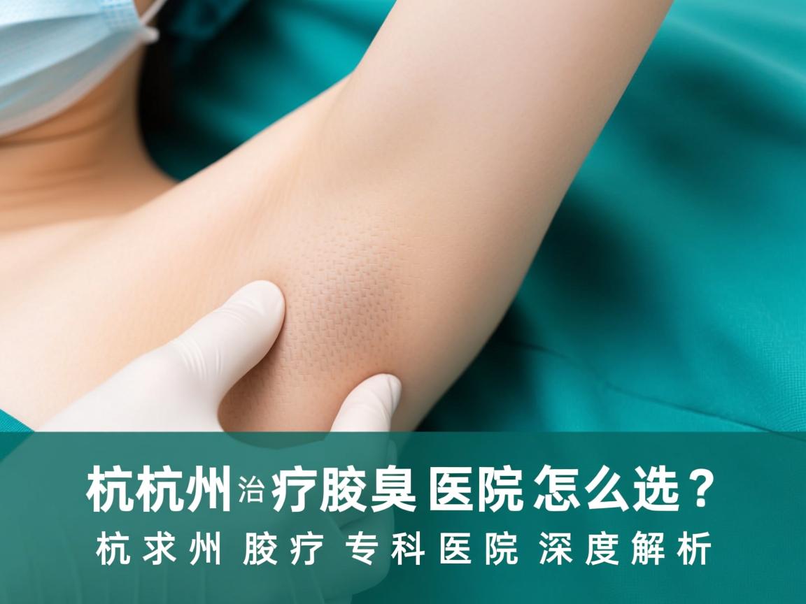 杭州治疗腋臭医院怎么选？杭州腋臭专科医院深度解析