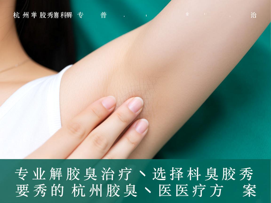 杭州腋秀科普，专业解析腋臭治疗，选择杭州腋秀的腋臭医疗方案