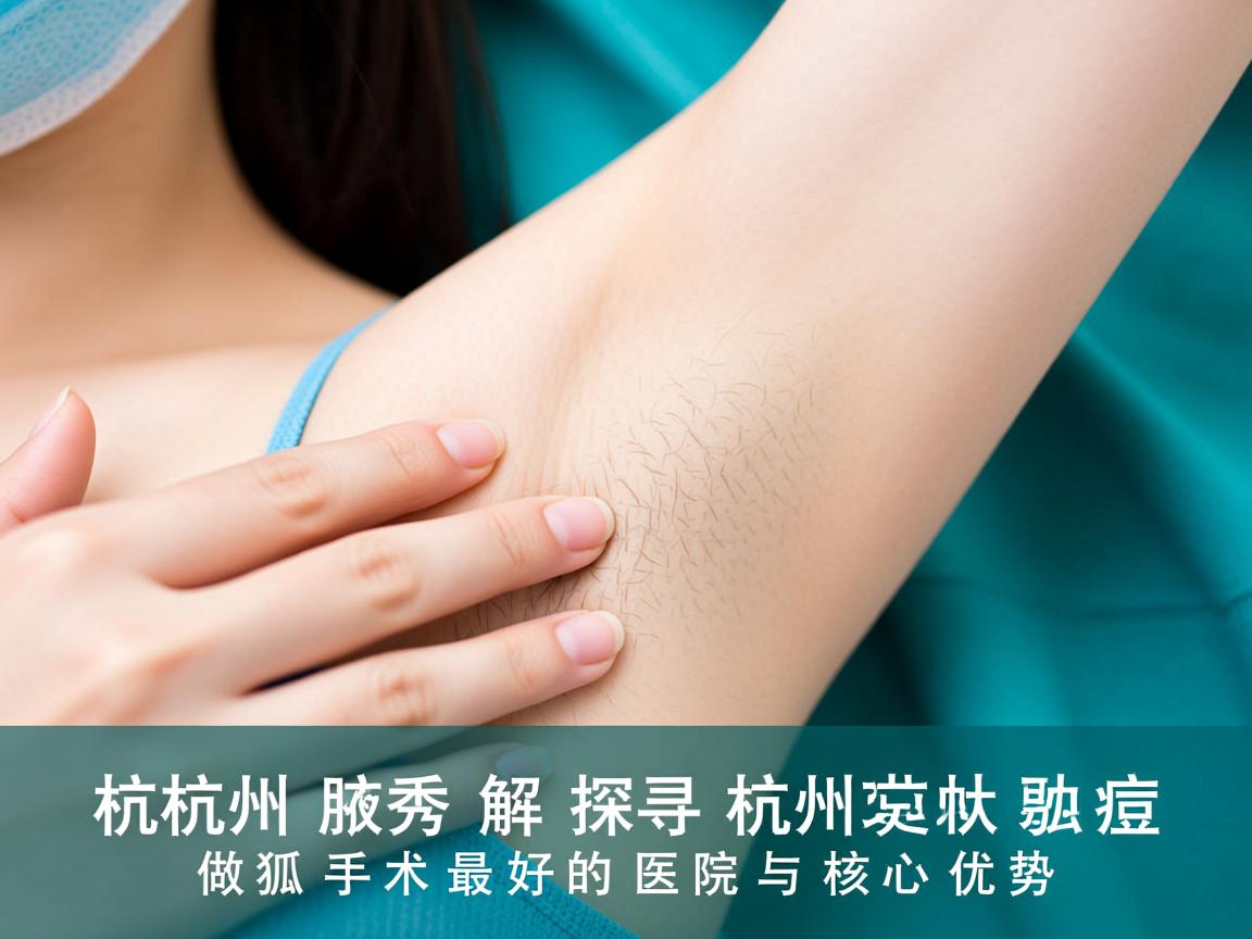 杭州腋秀解析，探寻杭州做狐臭手术最好的医院与核心优势