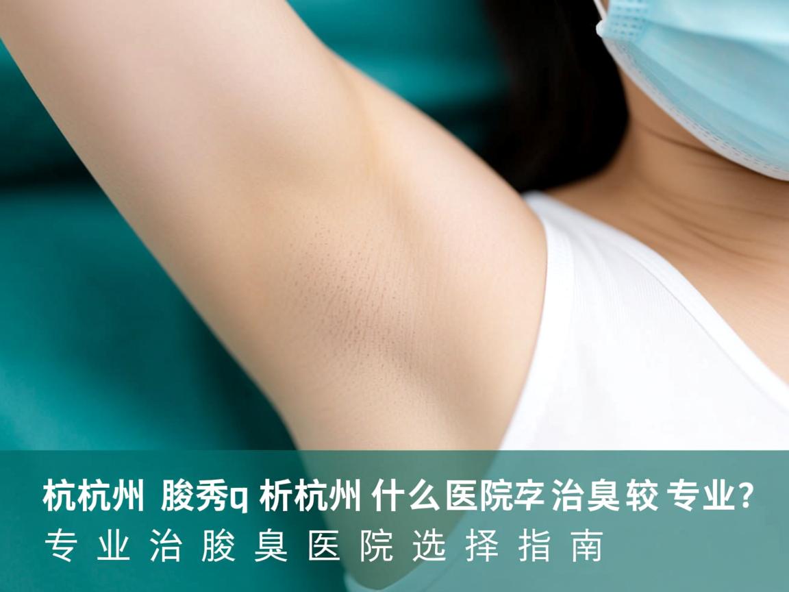杭州腋秀解析,杭州什么医院治腋臭较专业?专业治腋臭医院选择指南 杭州腋秀解析,杭州什么医院治腋臭较专业?专业治腋臭医院选择指南