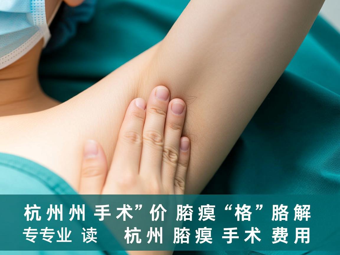 杭州腋臭手术价格解析，专业解读杭州腋臭手术费用