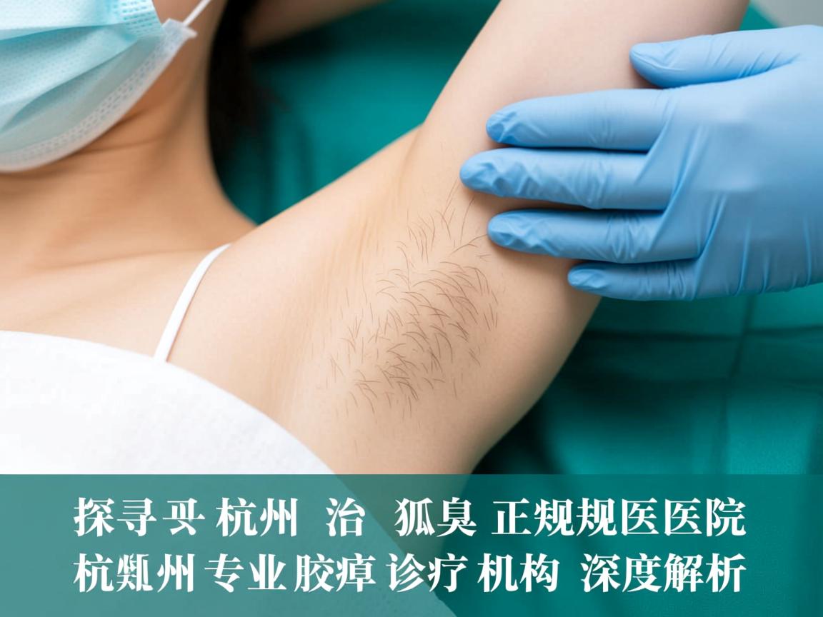 探寻杭州治狐臭正规医院，杭州专业腋臭诊疗机构深度解析