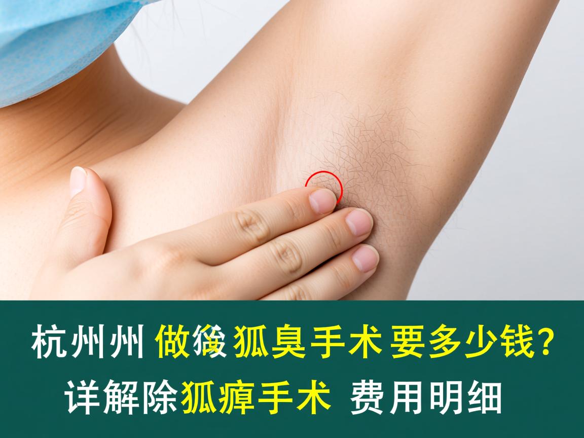 杭州做除狐臭手术要多少钱？详解除狐臭手术费用明细