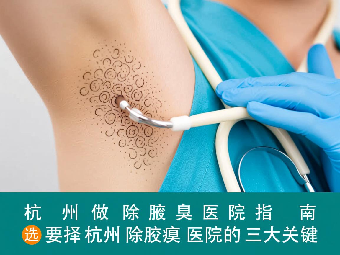 杭州做除腋臭医院指南，选择杭州除腋臭医院的三大关键