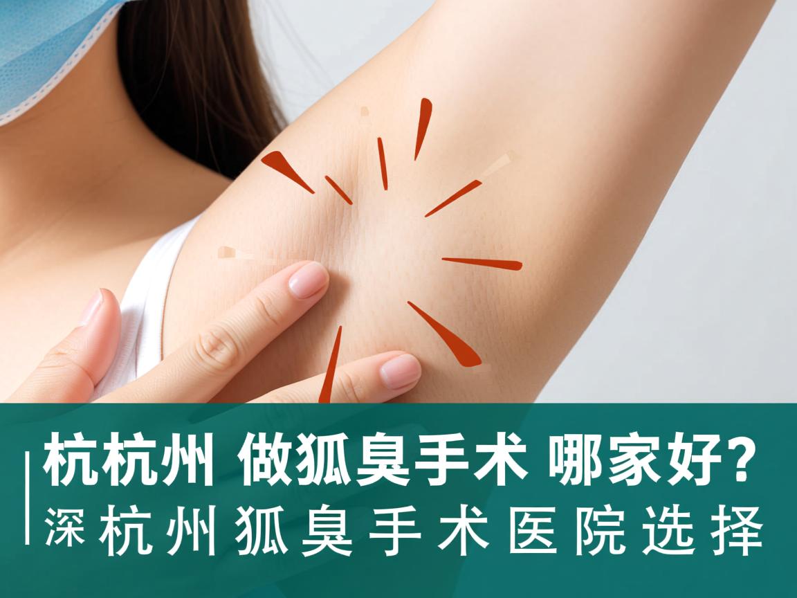 杭州做狐臭手术哪家好？深度解析杭州狐臭手术医院选择