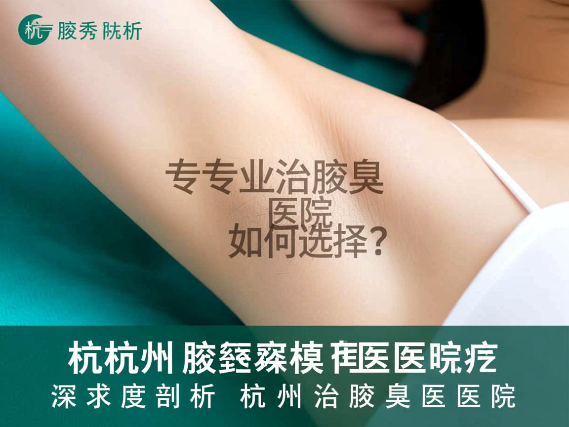 杭州腋秀解析,专业治腋臭医院如何选择?深度剖析杭州治腋臭医院 杭州腋秀解析,专业治腋臭医院如何选择?深度剖析杭州治腋臭医院