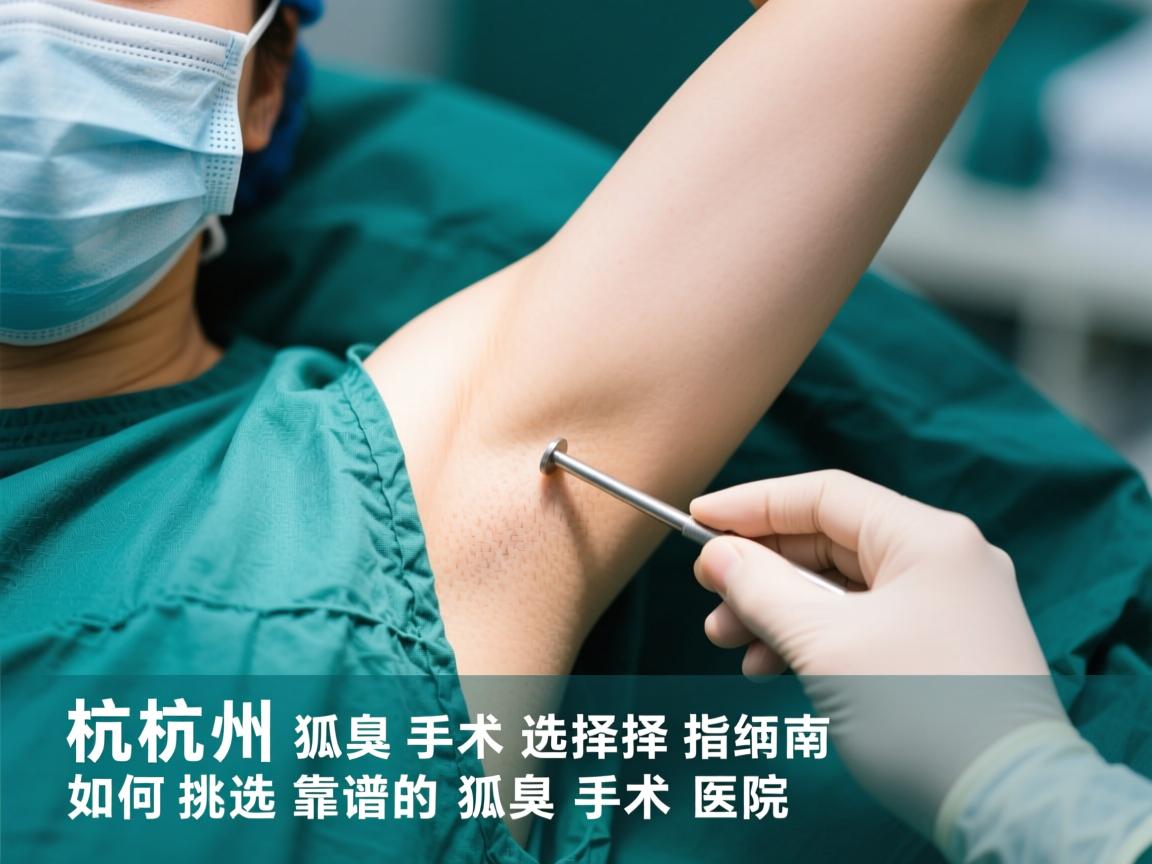 杭州狐臭手术选择指南,如何挑选靠谱的狐臭手术医院 杭州狐臭手术选择指南,如何挑选靠谱的狐臭手术医院