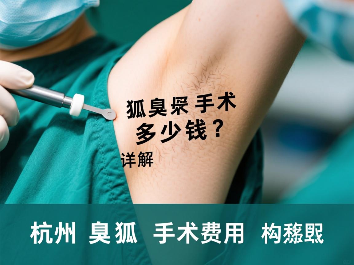 杭州狐臭手术多少钱?详解杭州狐臭手术费用构成 杭州狐臭手术多少钱?详解杭州狐臭手术费用构成