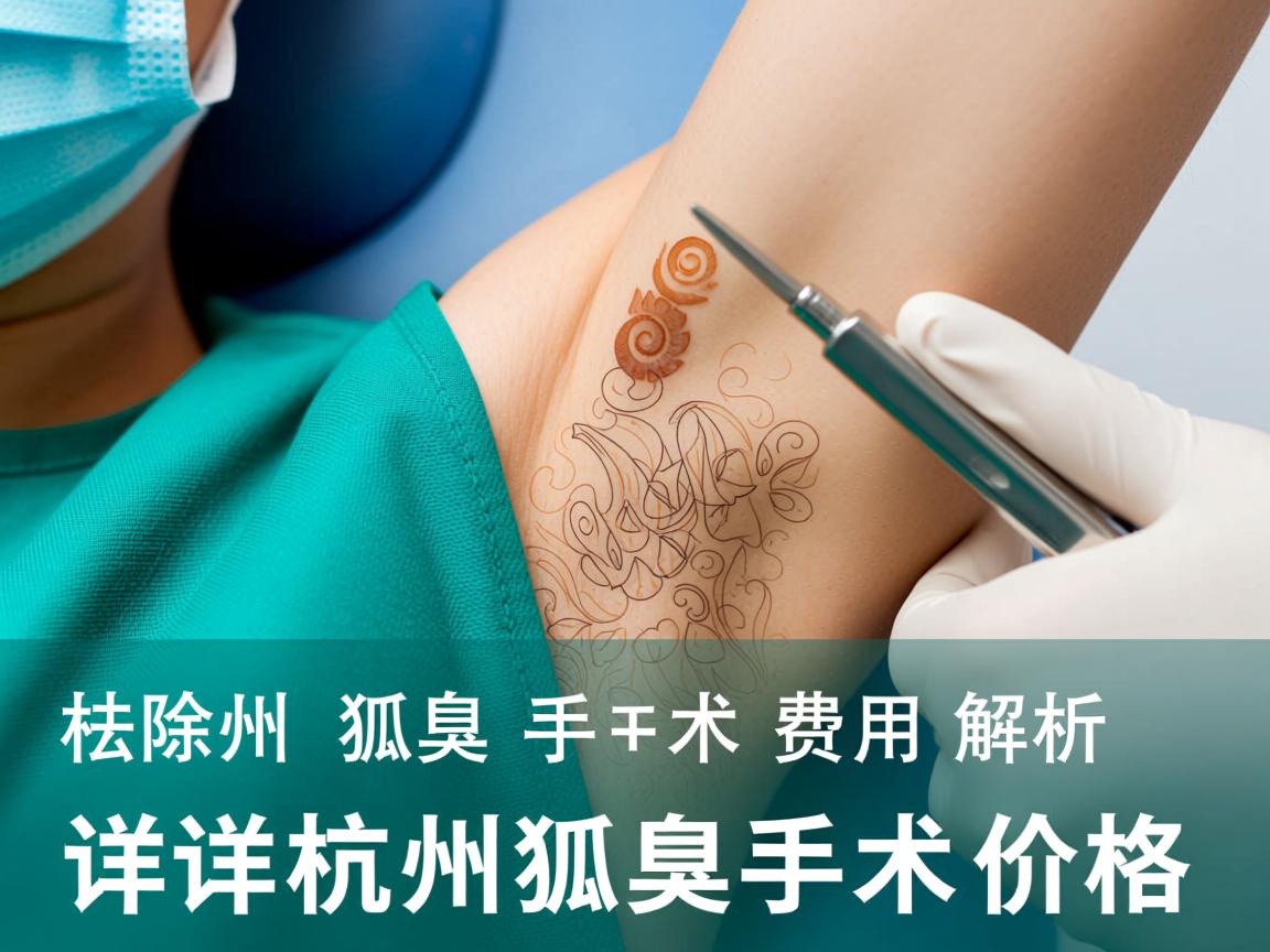 杭州祛除狐臭手术费用解析 详解杭州狐臭手术价格