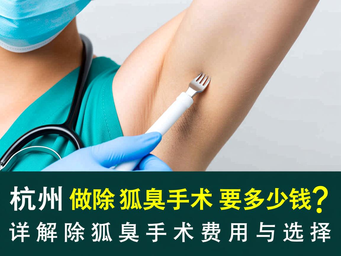 杭州做除狐臭手术要多少钱?详解除狐臭手术费用与选择 杭州做除狐臭手术要多少钱?详解除狐臭手术费用与选择