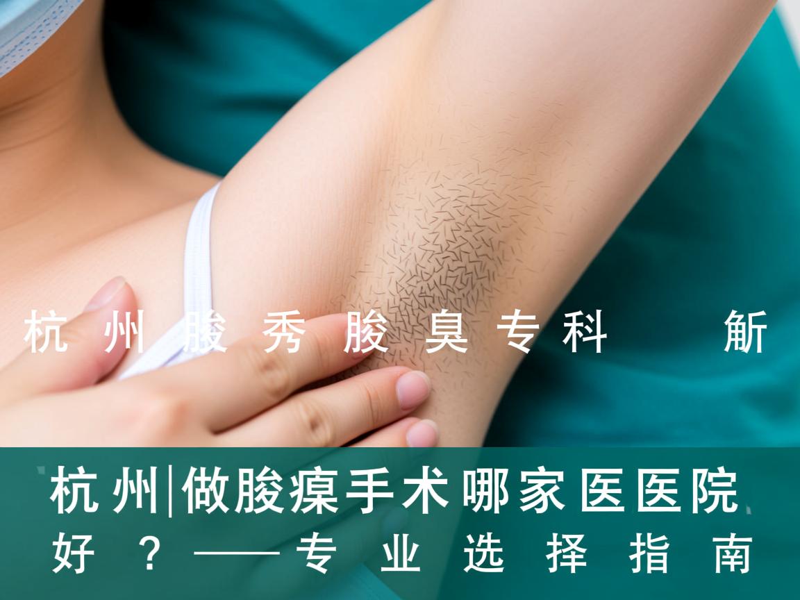 杭州腋秀腋臭专科解析,杭州做腋臭手术哪家医院好?专业选择指南 杭州腋秀腋臭专科解析,杭州做腋臭手术哪家医院好?专业选择指南