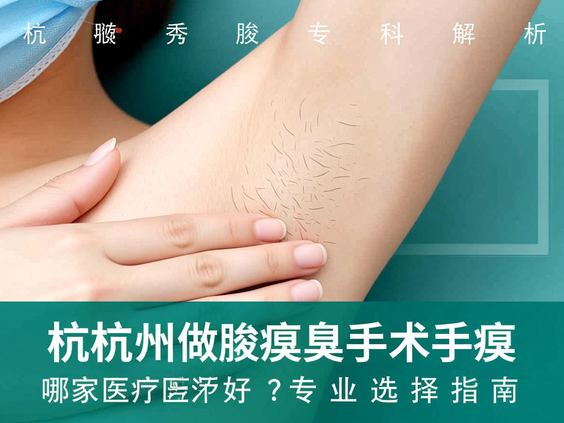 杭州腋秀腋臭专科解析,杭州做腋臭手术哪家医院好?专业选择指南 杭州腋秀腋臭专科解析,杭州做腋臭手术哪家医院好?专业选择指南