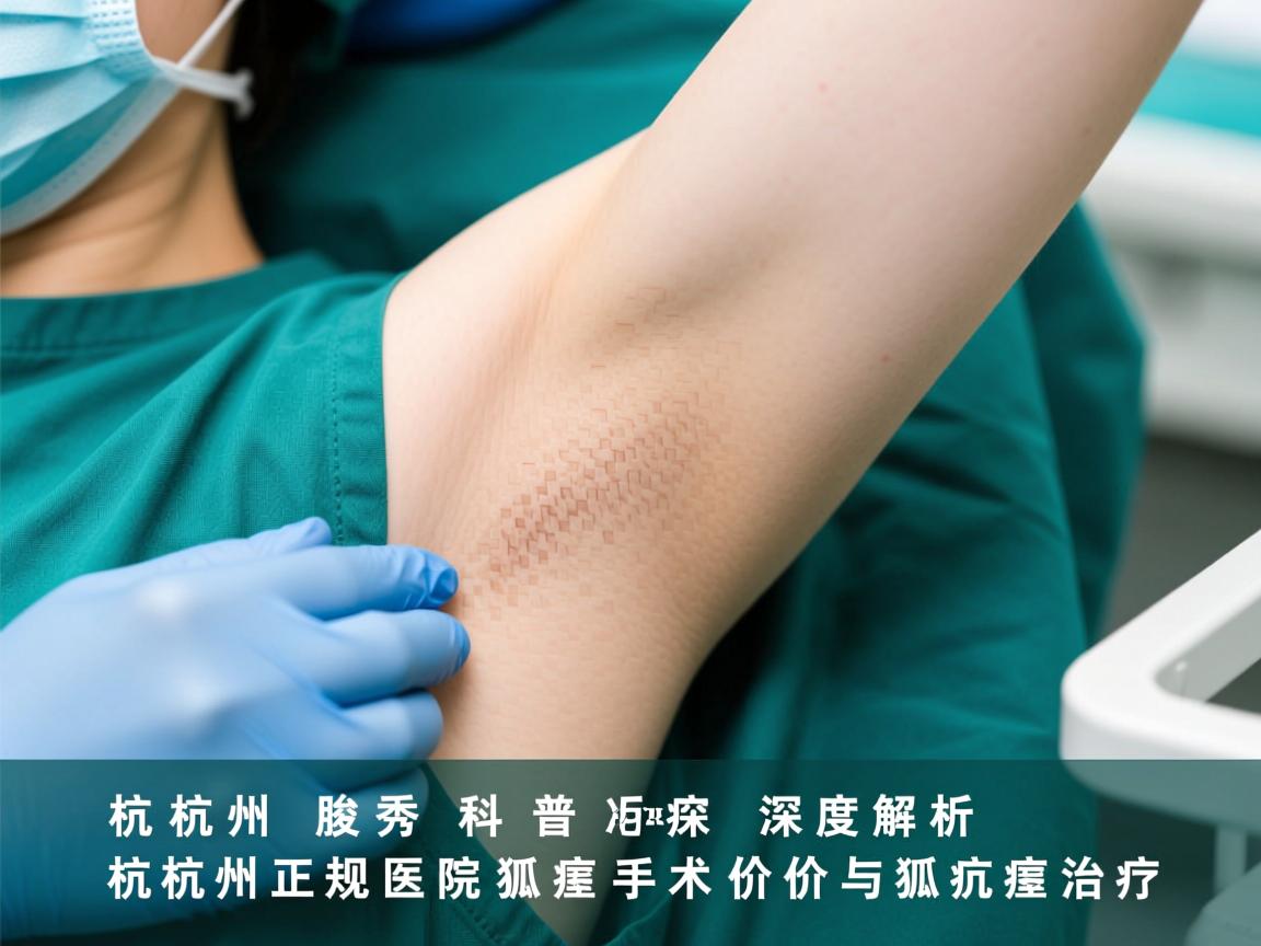 杭州腋秀科普，深度解析杭州正规医院狐臭手术价格与狐臭治疗