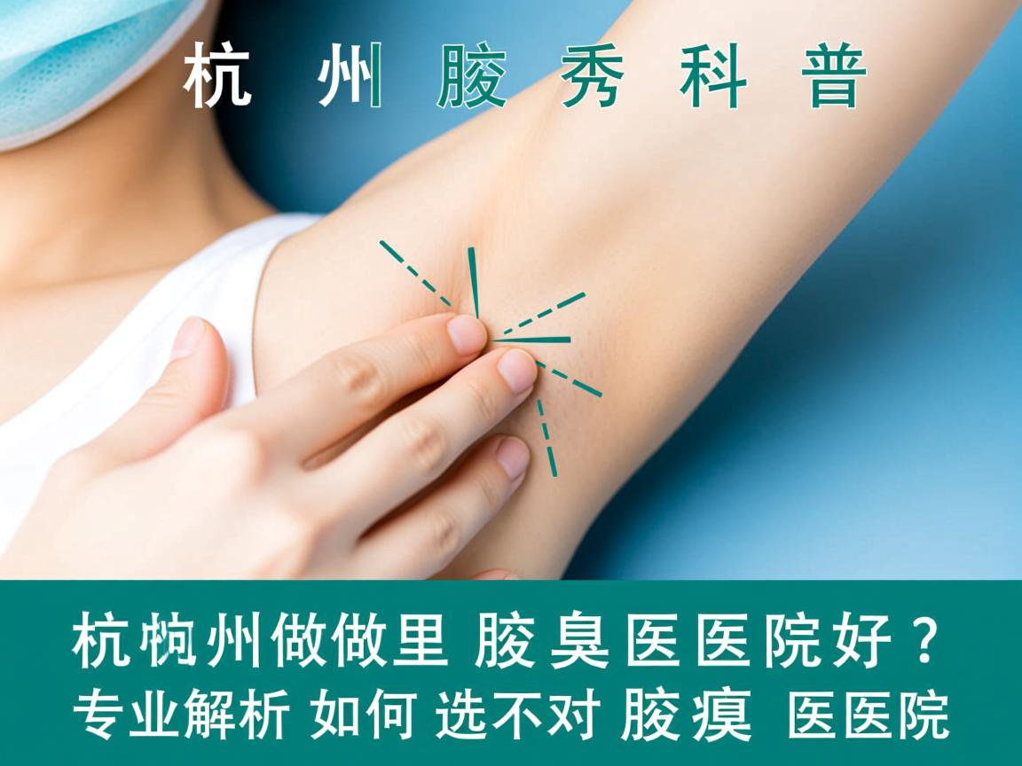 杭州腋秀科普,杭州哪里做腋臭医院好?专业解析如何选对腋臭医院 杭州腋秀科普,杭州哪里做腋臭医院好?专业解析如何选对腋臭医院