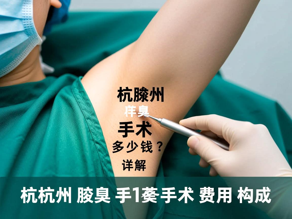 杭州腋臭手术多少钱？详解杭州腋臭手术费用构成