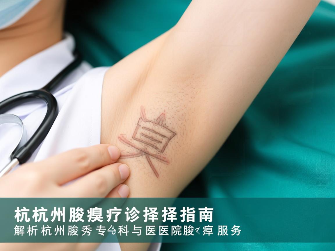杭州腋臭诊疗选择指南,解析杭州腋秀专科与医院腋臭服务 杭州腋臭诊疗选择指南,解析杭州腋秀专科与医院腋臭服务
