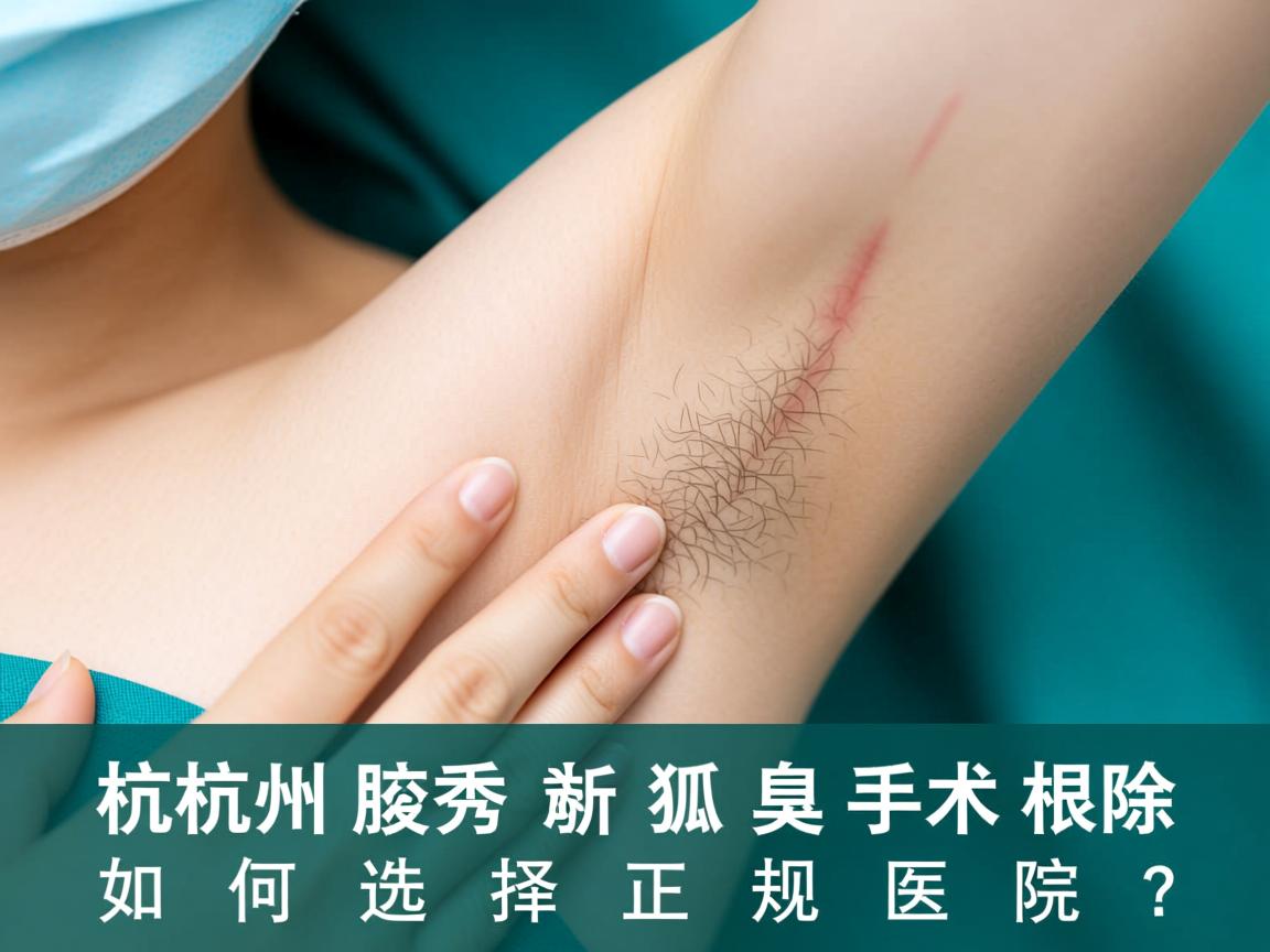 杭州腋秀解析，杭州狐臭手术根除，如何选择正规医院？