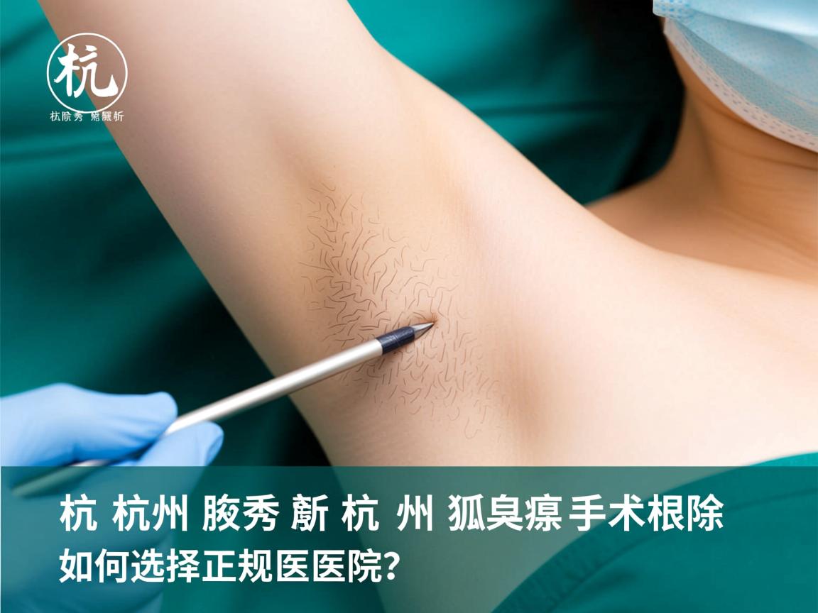 杭州腋秀解析，杭州狐臭手术根除，如何选择正规医院？