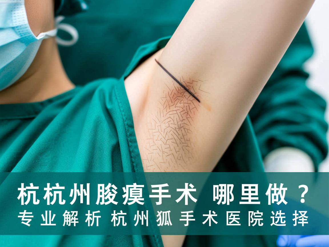 杭州腋臭手术哪里做？专业解析杭州狐臭手术医院选择