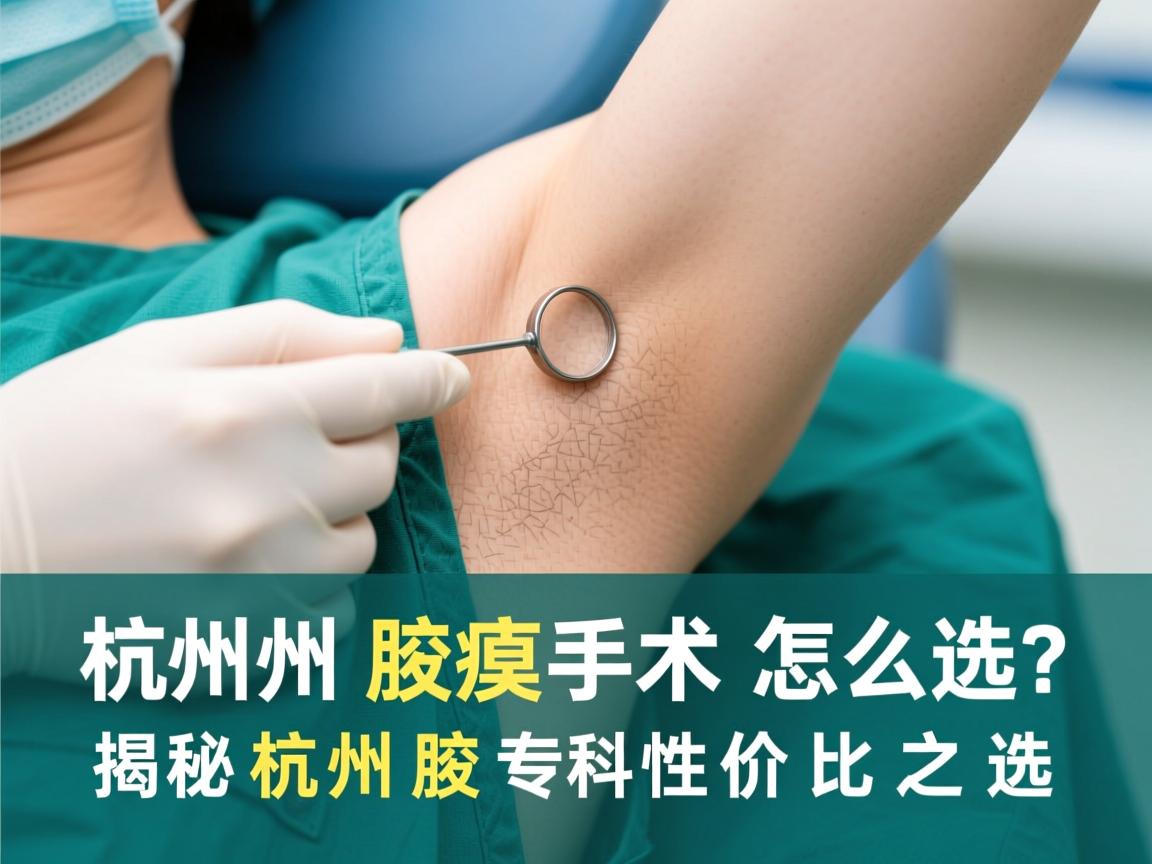 杭州腋臭手术怎么选？揭秘杭州腋臭专科高性价比之选