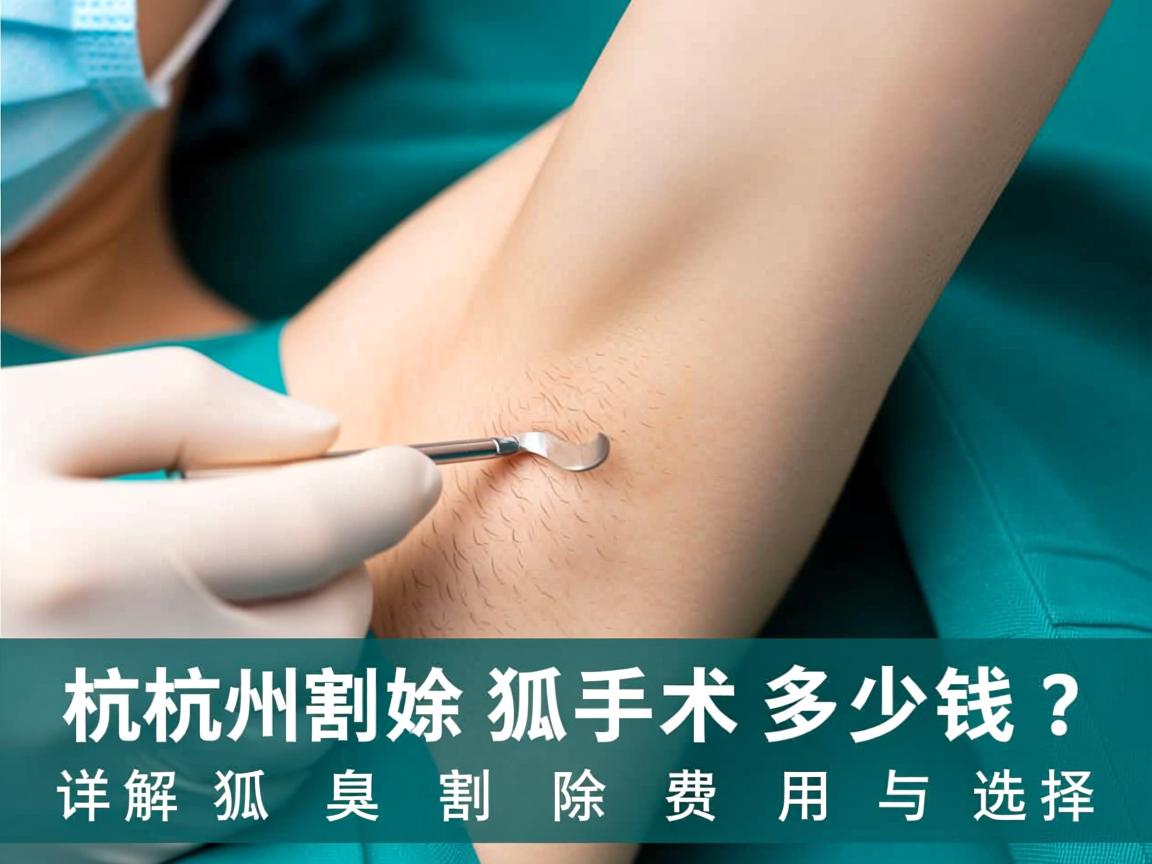 杭州割除狐臭手术多少钱？详解狐臭割除费用与选择