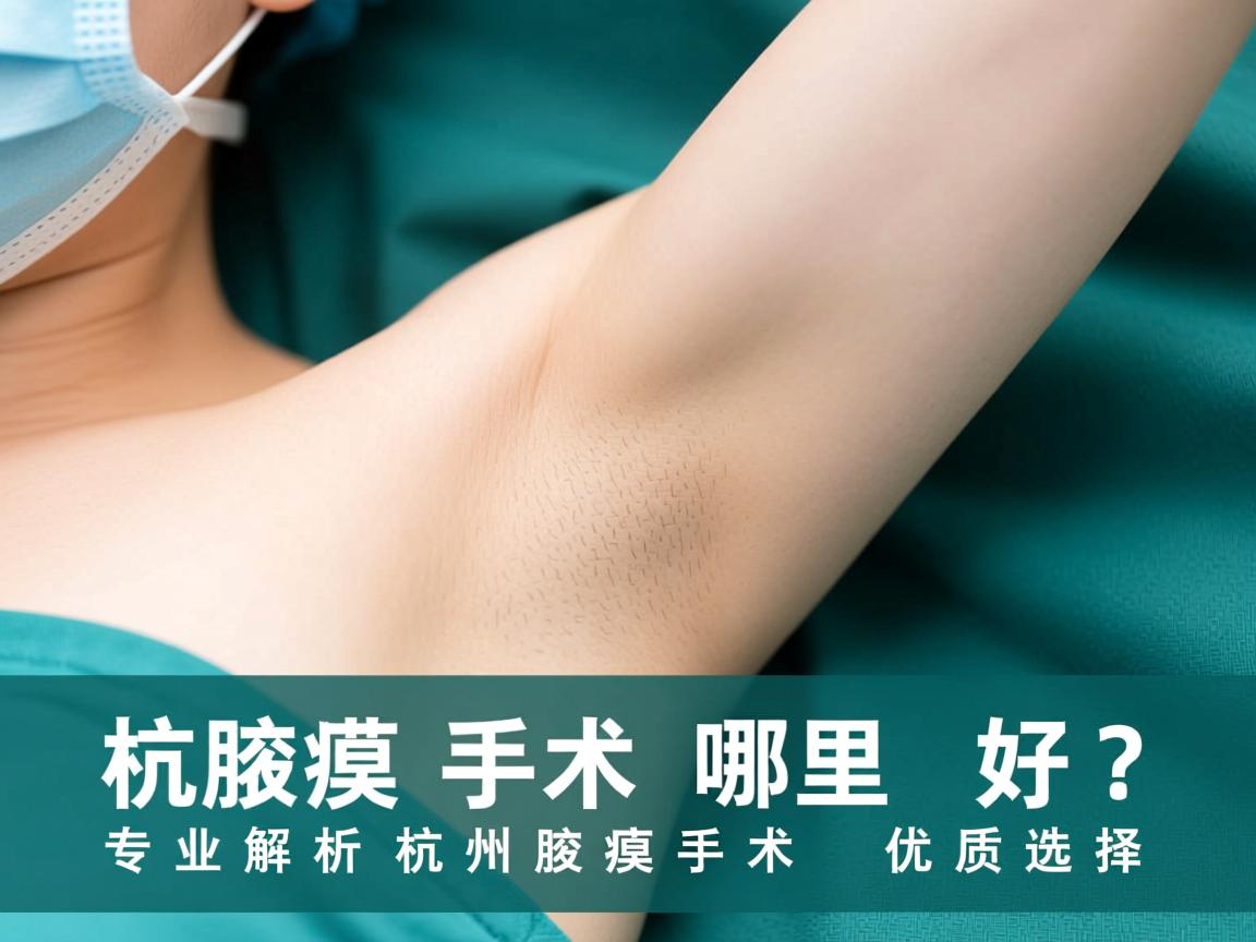 杭州腋臭手术哪里好？专业解析杭州腋臭手术优质选择