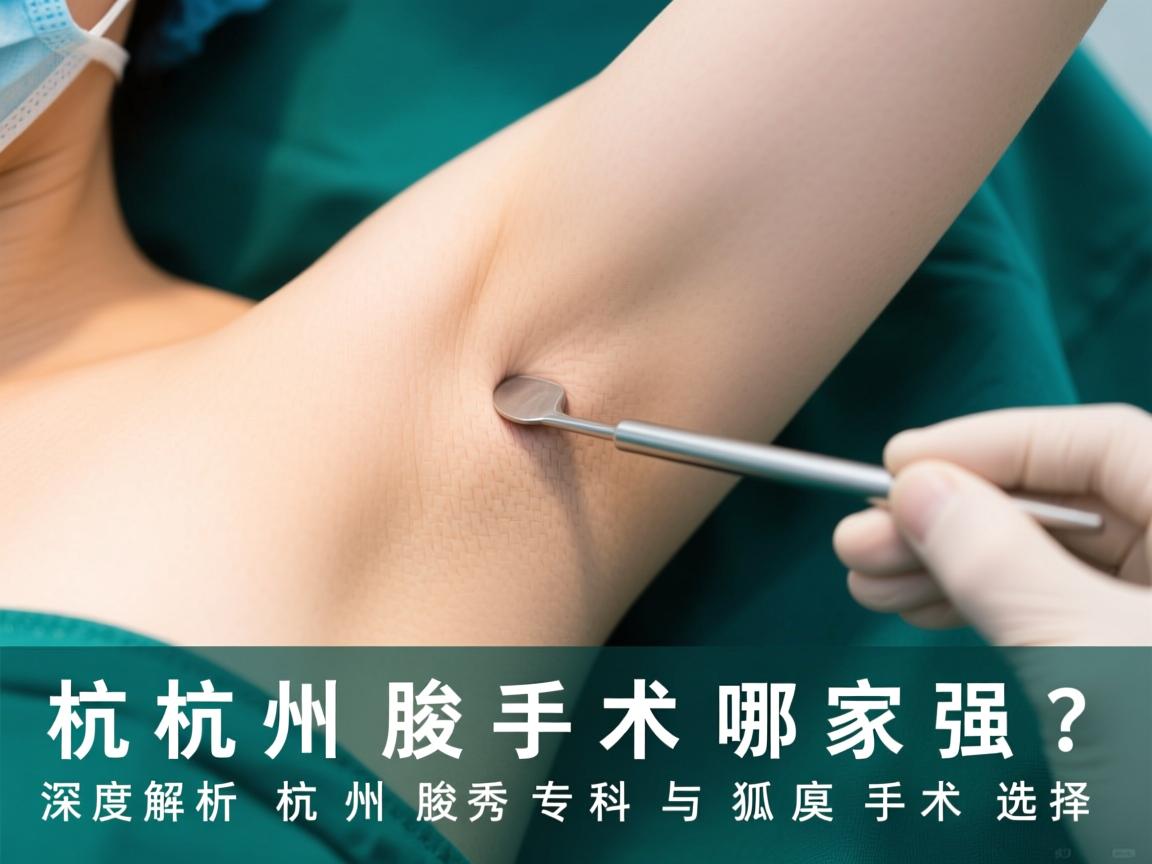 杭州腋臭手术哪家强？深度解析杭州腋秀专科与狐臭手术选择