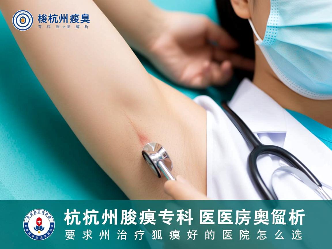 杭州腋臭专科医院解析，杭州治疗狐臭好的医院怎么选