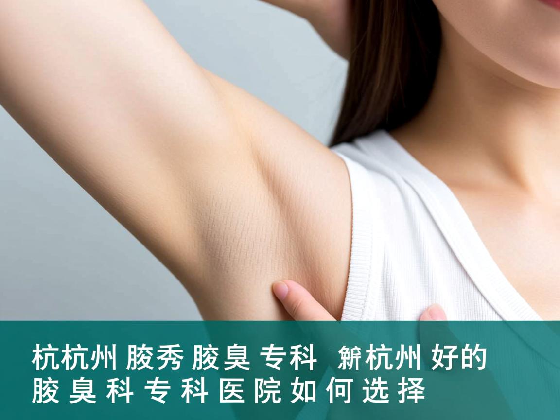 杭州腋秀腋臭专科解析，杭州好的腋臭科专科医院如何选择