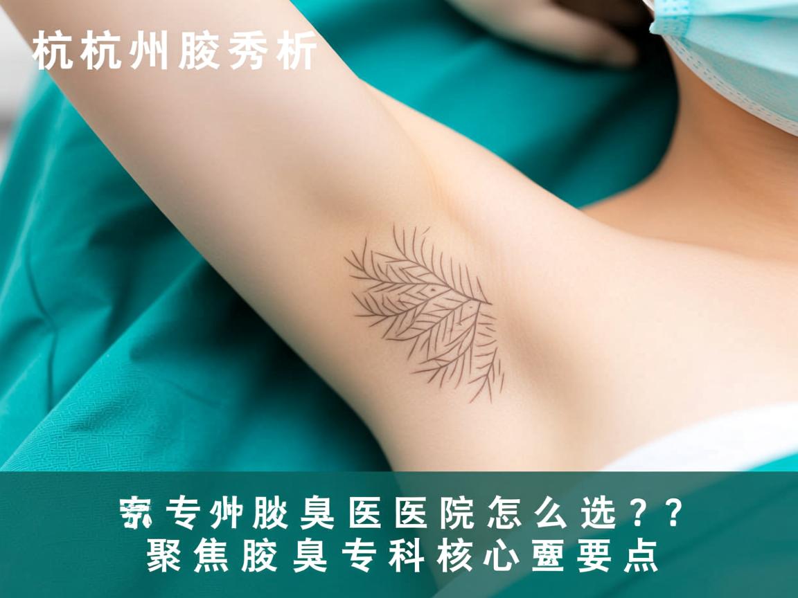 杭州腋秀解析，杭州专业腋臭医院怎么选？聚焦腋臭专科核心要点