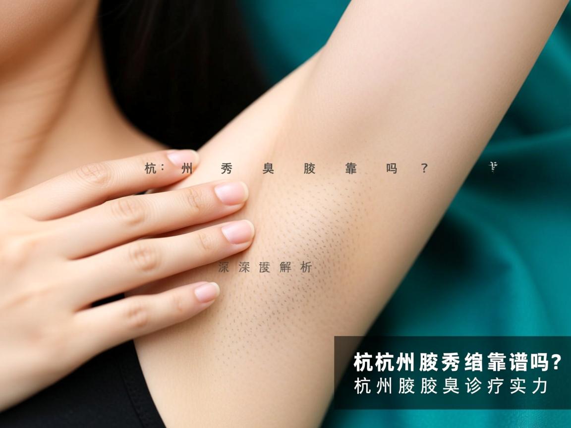 杭州腋秀腋臭靠谱吗？深度解析杭州腋秀的腋臭诊疗实力