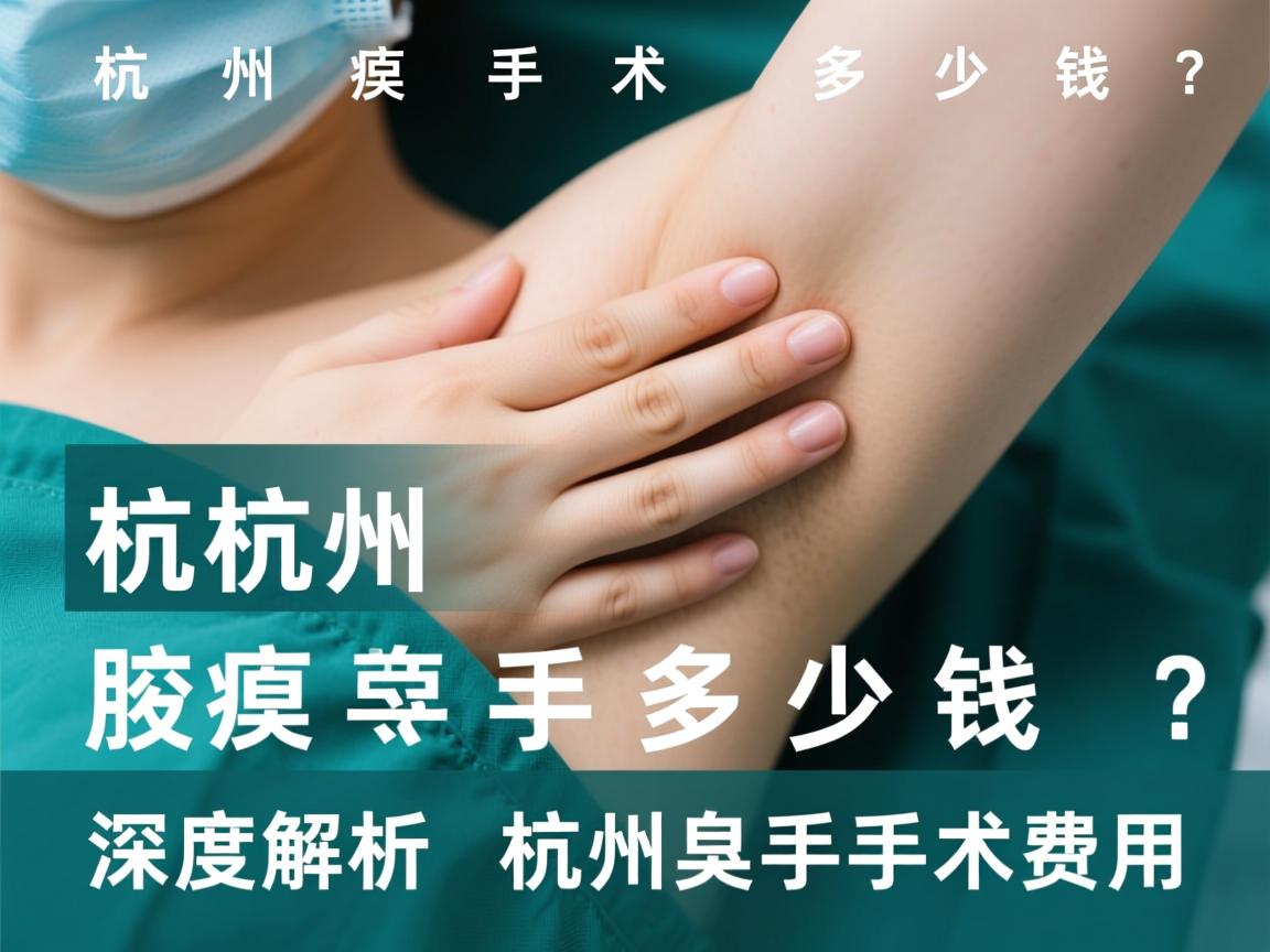 杭州腋臭手术多少钱？深度解析杭州腋臭手术费用