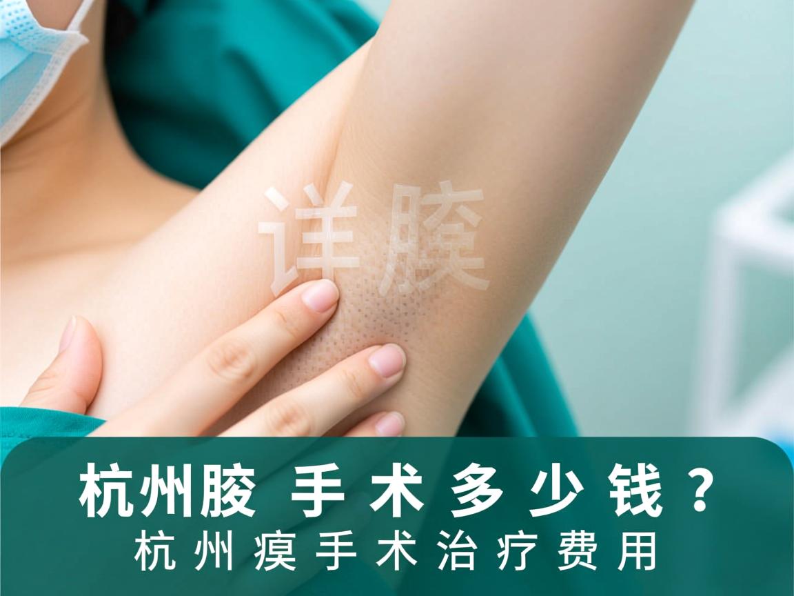 杭州腋臭手术多少钱？详解杭州腋臭手术治疗费用