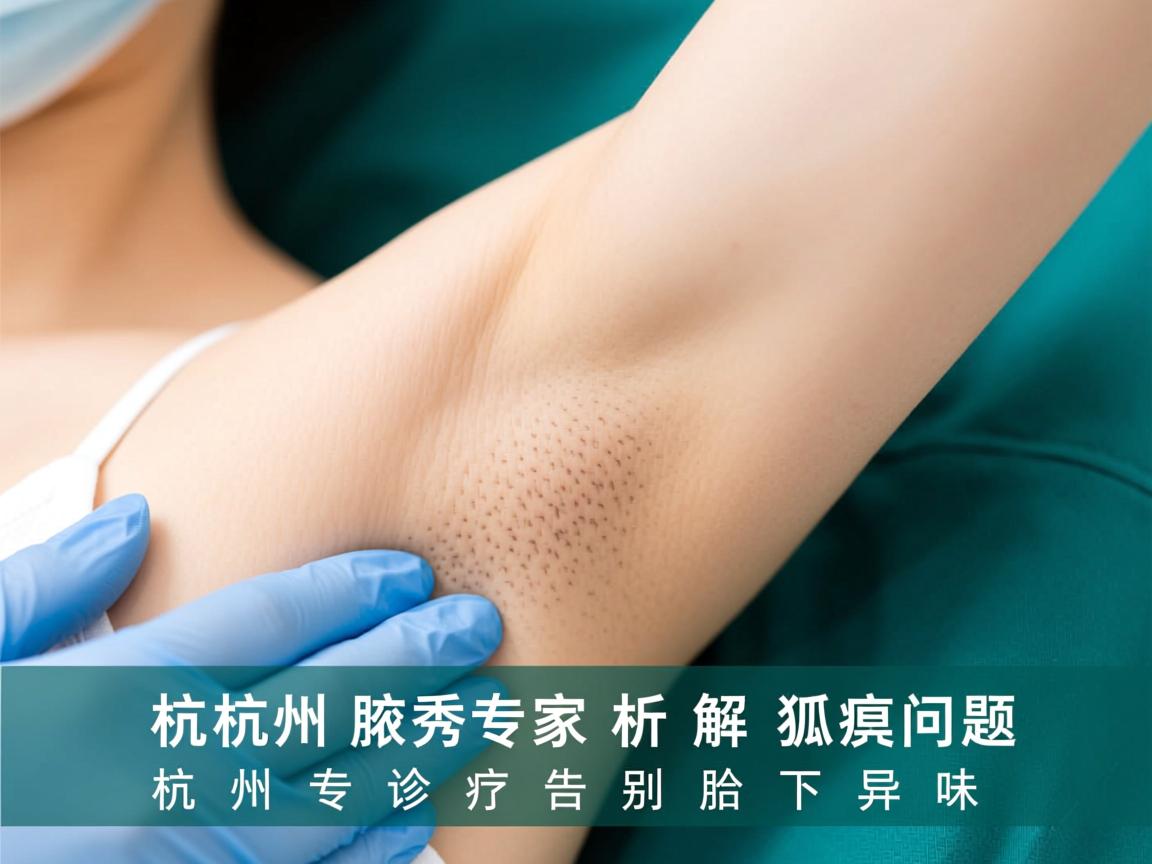 杭州腋秀专家解析狐臭问题，杭州专业诊疗告别腋下异味