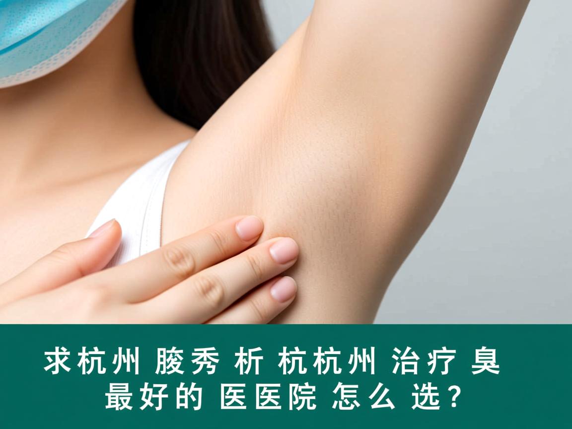 杭州腋秀解析，杭州治疗腋臭最好的医院怎么选？
