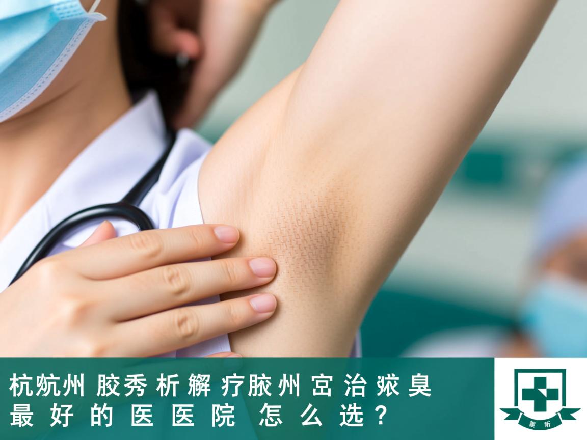 杭州腋秀解析，杭州治疗腋臭最好的医院怎么选？