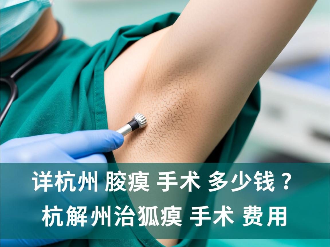 杭州腋臭手术多少钱？详解杭州治狐臭手术费用