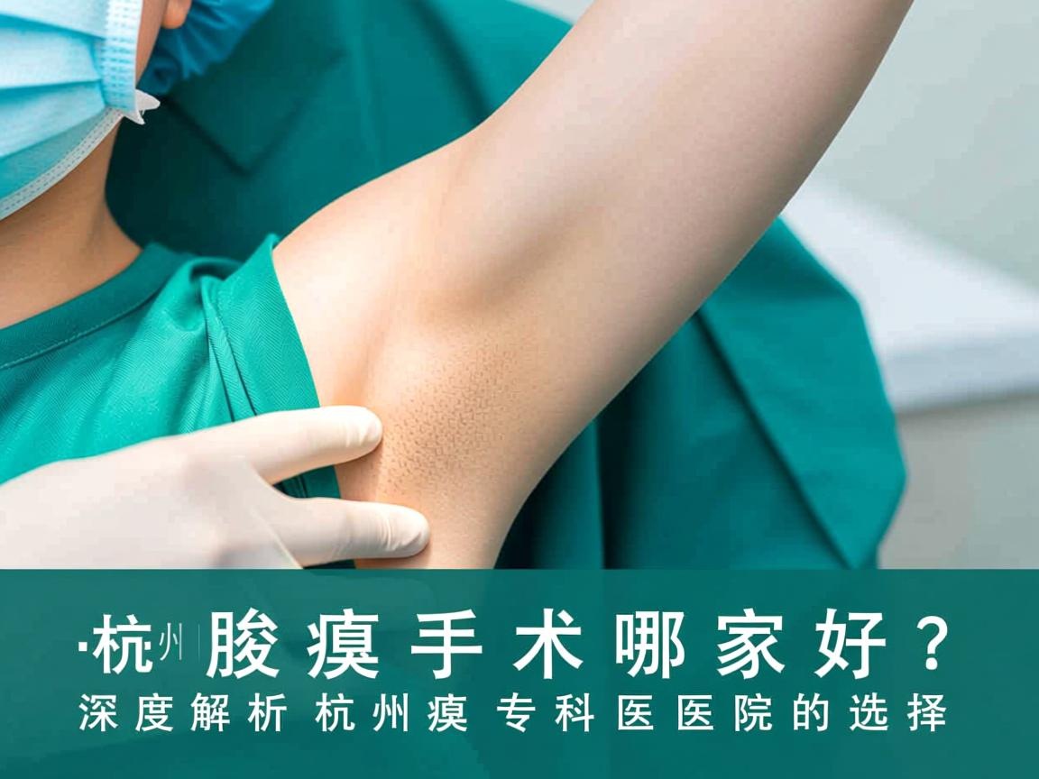 杭州腋臭手术哪家好？深度解析杭州腋臭专科医院的选择