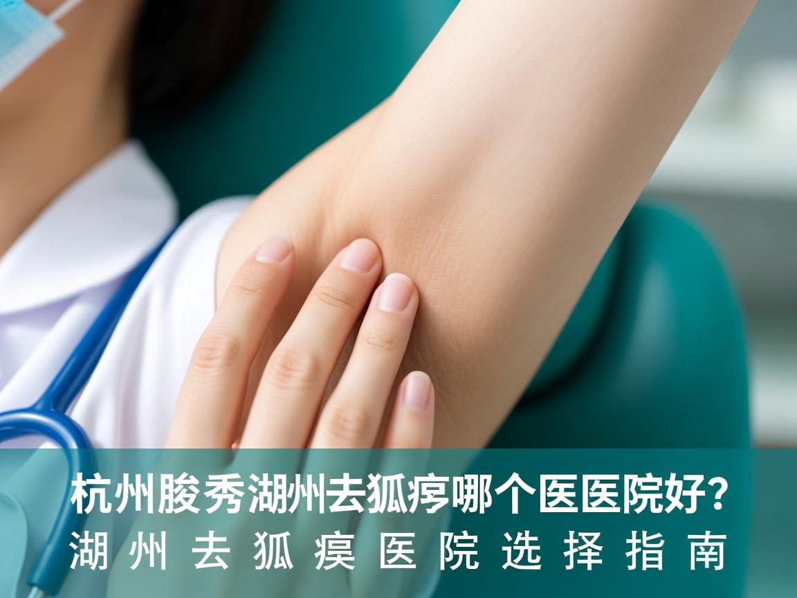杭州腋秀解析，在湖州去狐臭哪个医院好？湖州去狐臭医院选择指南