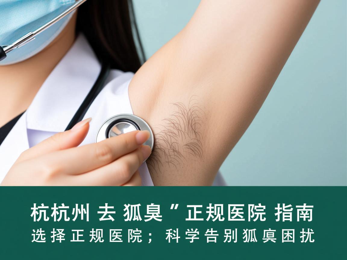 杭州去狐臭正规医院指南，选择正规医院，科学告别狐臭困扰
