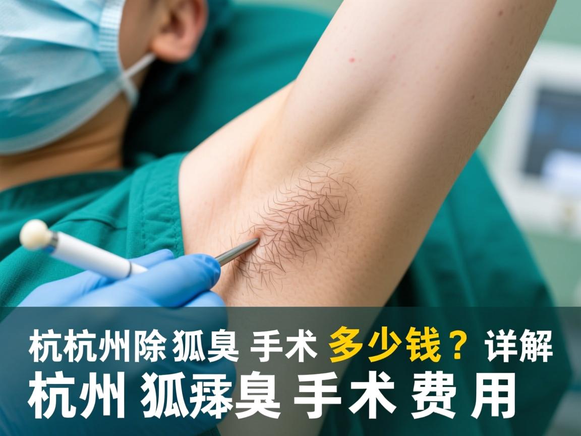 杭州除狐臭手术多少钱？详解杭州狐臭手术费用