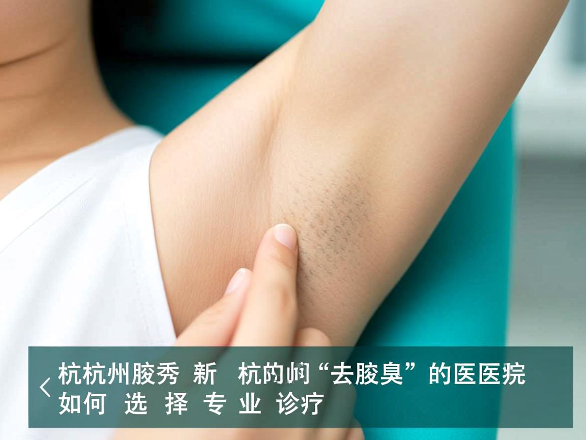 杭州腋秀解析，杭州去腋臭的医院如何选择专业诊疗